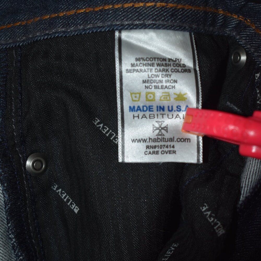 Women's Nordstrom Habitual Boot Cut Jeans 34" inseam Size 31 - Picture 4 of 6
